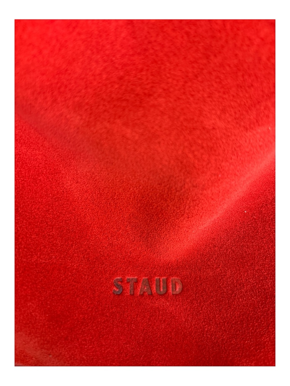 STAUD red suede Perry hobo bag. Brand new w tags. Georgous. - Picture 8 of 8
